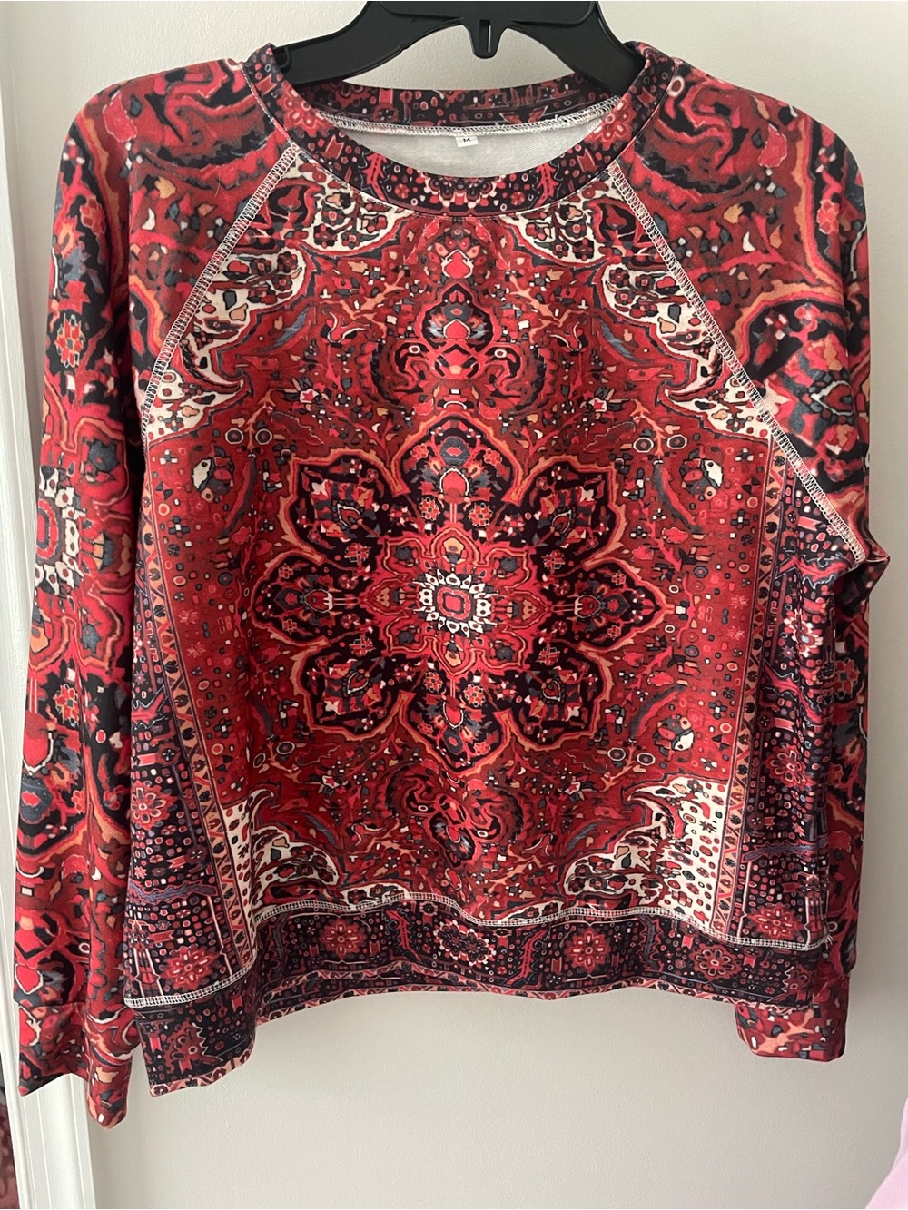 Rust Orange Mandala Women's Top